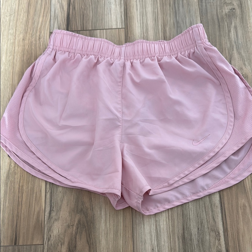 Nike Pink Athletic Shorts Lightweight Elastic Waist